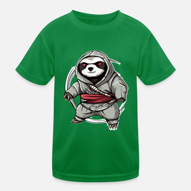 Hak das Ninja-Faultier Kinder Funktions-T-Shirt