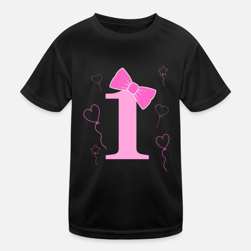 1e anniversaire fille T-shirt sport Enfant