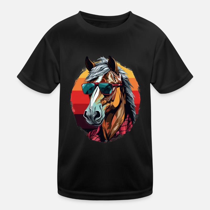 Urban Stallion - Graffiti Style Kids Functional T-Shirt