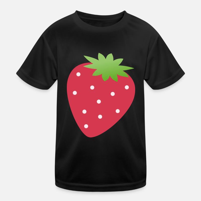 Erdbeere Kinder Funktions-T-Shirt