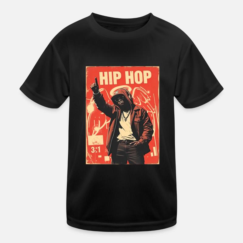 Urban hip hop design Kids Functional T-Shirt
