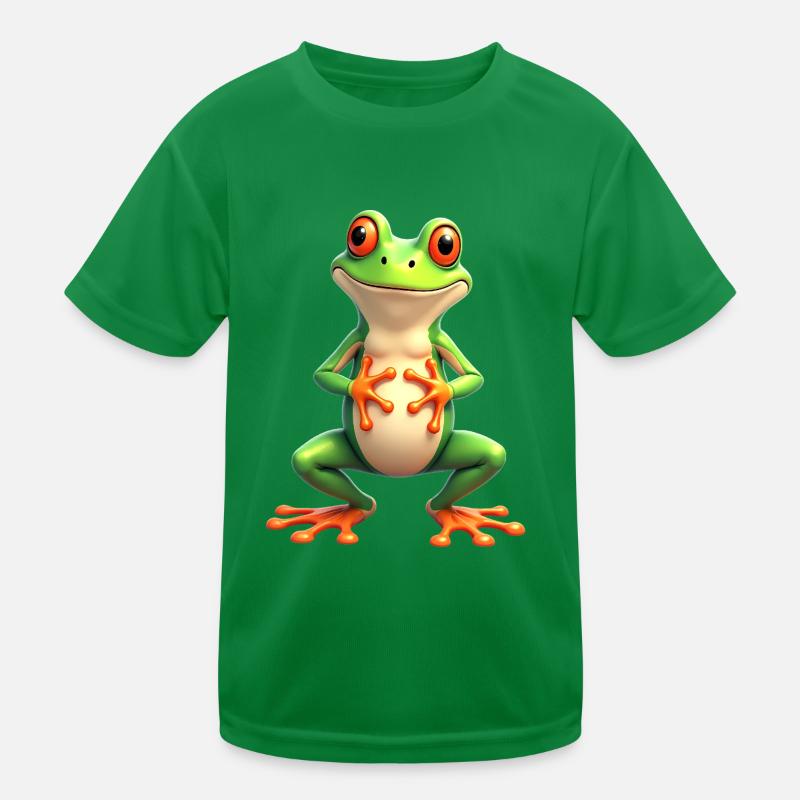 frog funny tree frog red-eyed tree frog Kids Functional T-Shirt