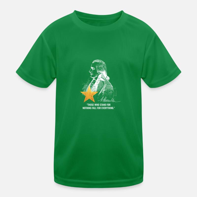 Alexander Hamilton US Founding Father Kids Functional T-Shirt