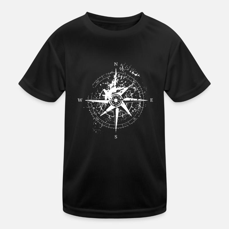 Cardinal directions Map World map Compass Kids Functional T-Shirt