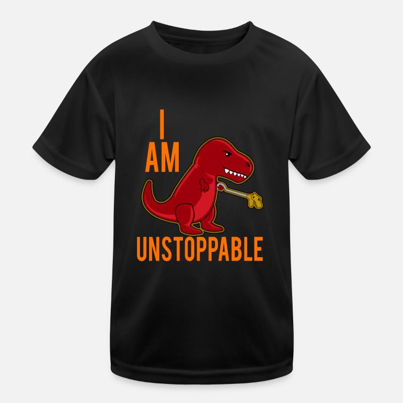 T-Rex Je ne m'arrête pas Drôle T-shirt sport Enfant
