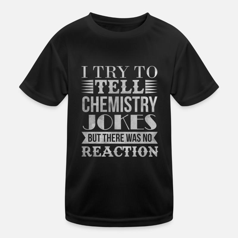 Nerd Geek Chemistry Joke Science Reaction Funny Kids Functional T-Shirt