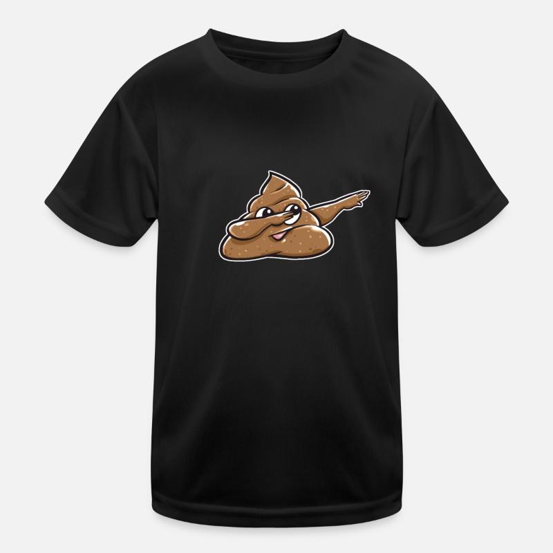 Dabbing Dab Tanz Scheisse Kacke Emoticon Geschenk Kinder Funktions-T-Shirt