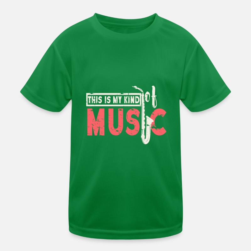 Saxophon Kinder Funktions-T-Shirt