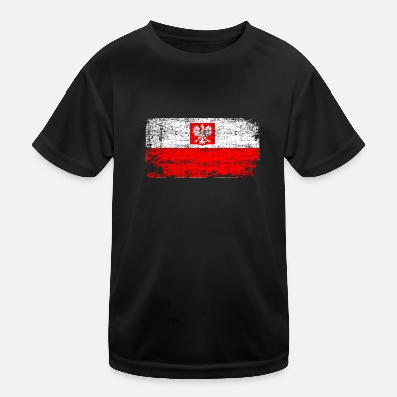 Polish Eagle Polnischer Stolz Kinder Funktions-T-Shirt