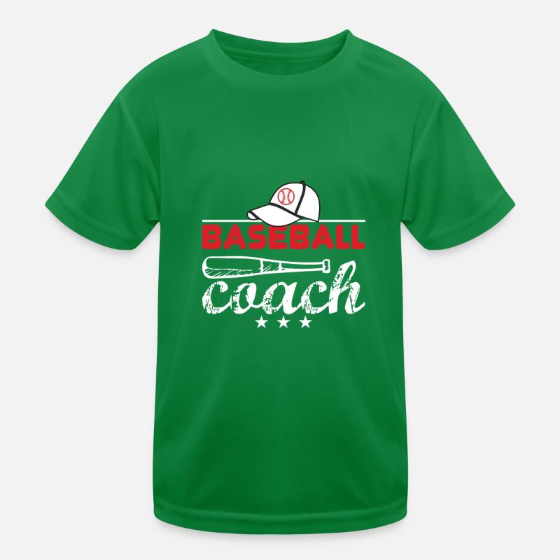 Baseball Coach Baseballschläger Ballsport Geschenk Kinder Funktions-T-Shirt