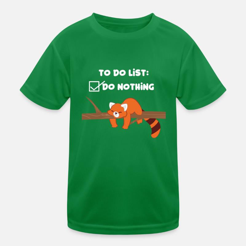 Roter Panda - Katzenbär - Faul - Nichtsnutz Kinder Funktions-T-Shirt