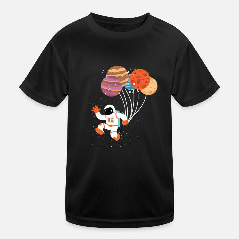 Space Astronaut - Kids Functional T-Shirt - black