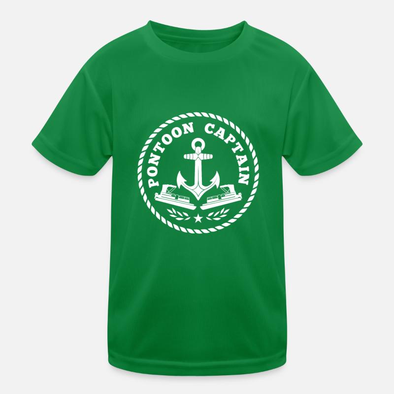 Pontoon Captain - Ocean Boating Kinder Funktions-T-Shirt