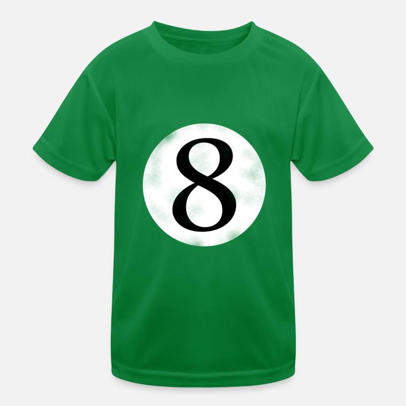 Billiard 8 Kinder Funktions-T-Shirt