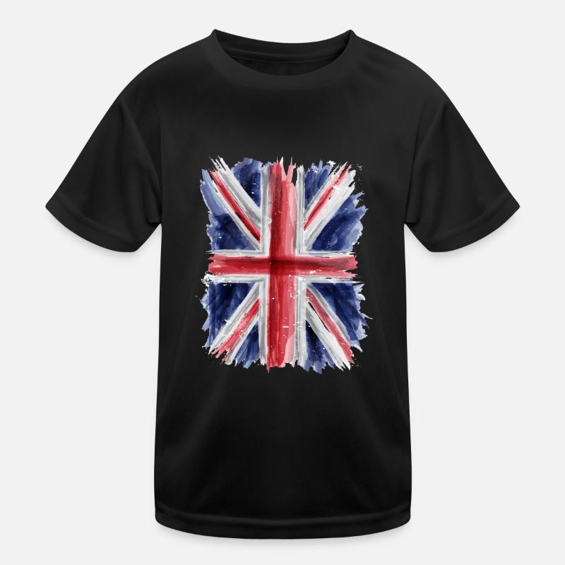 Britische Flagge Kinder Funktions-T-Shirt