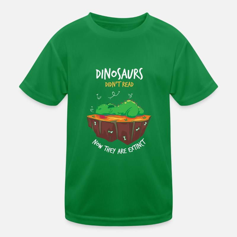 Lecture: les dinosaures n'ont pas lu T-shirt sport Enfant