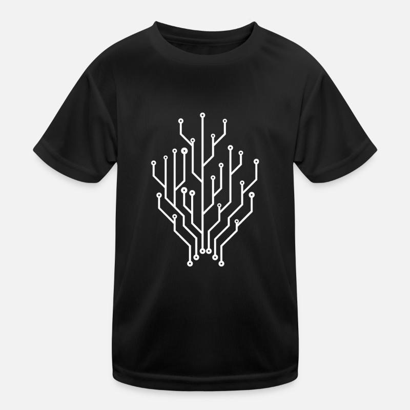 Circuit Board Connectors Programmer Computer Science Tree Kids Functional T-Shirt