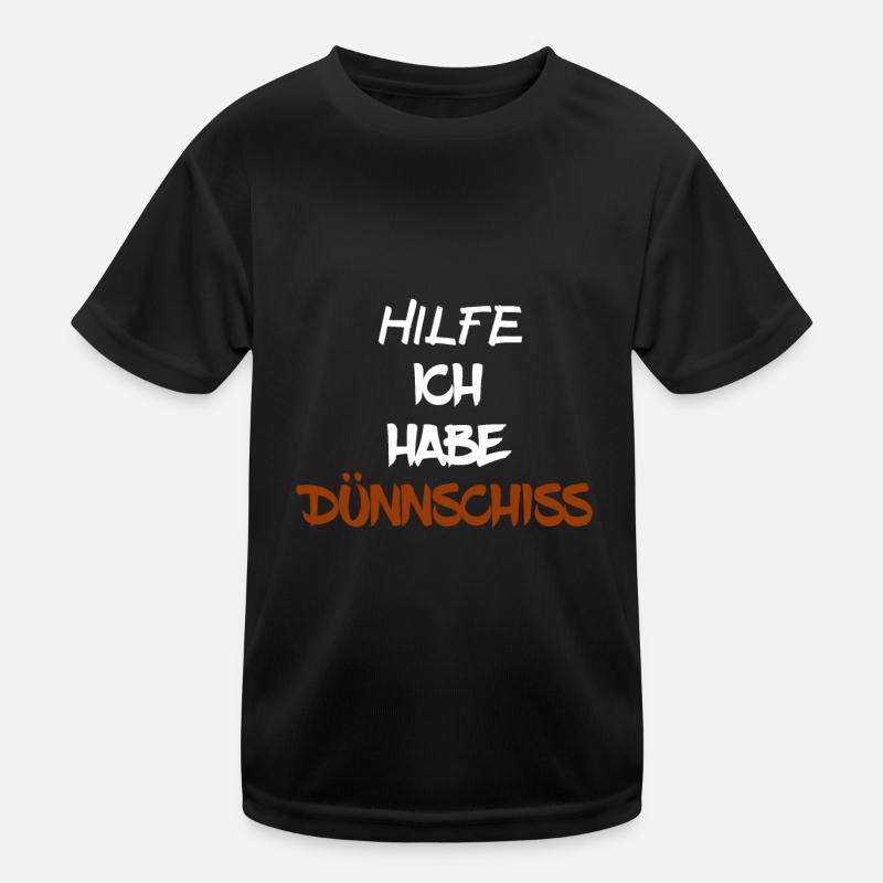DÜNNSCHISS - STINKER - DURCHFALL - SCHEIßE Kinder Funktions-T-Shirt