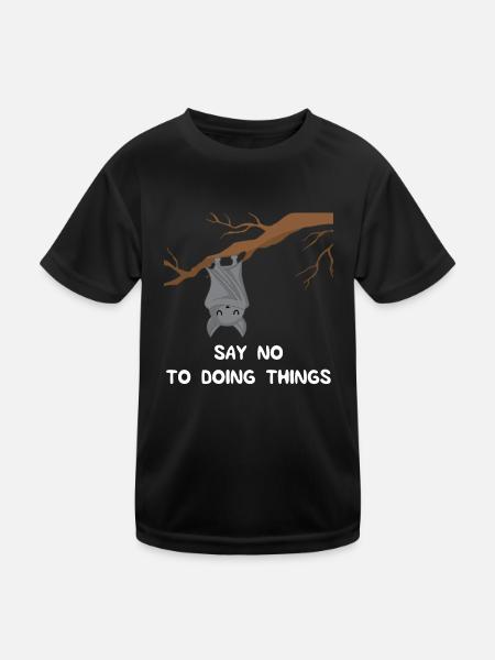 Bat - Bat T-Shirt - Loafers - Kids Functional T-Shirt - black