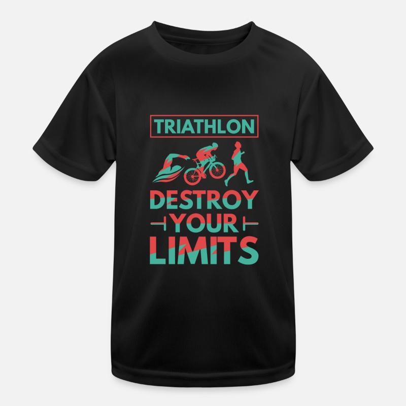 Triathlon - Destroy your Limits Kinder Funktions-T-Shirt