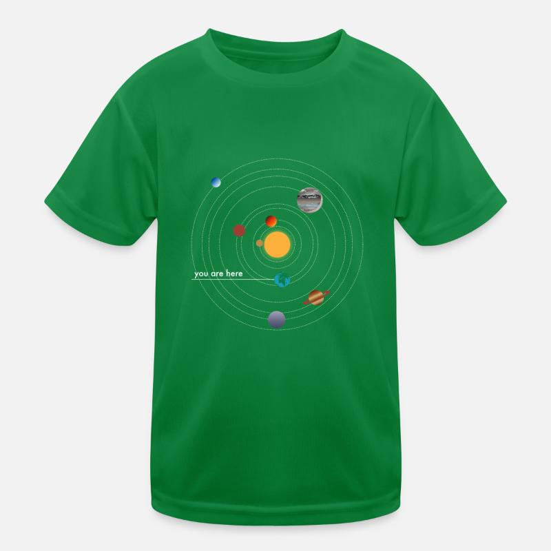 Système solaire T-shirt sport Enfant