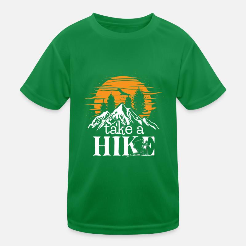 Take a Hike camping hiking wilderness fireplace T-shirt sport Enfant