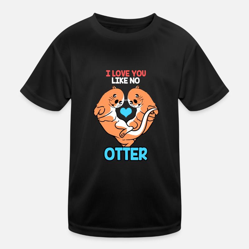 Otter Furet Marder Eau Loutre de mer Castor Doux T-shirt sport Enfant