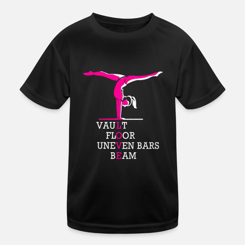 Gymnastik Kinder Funktions-T-Shirt
