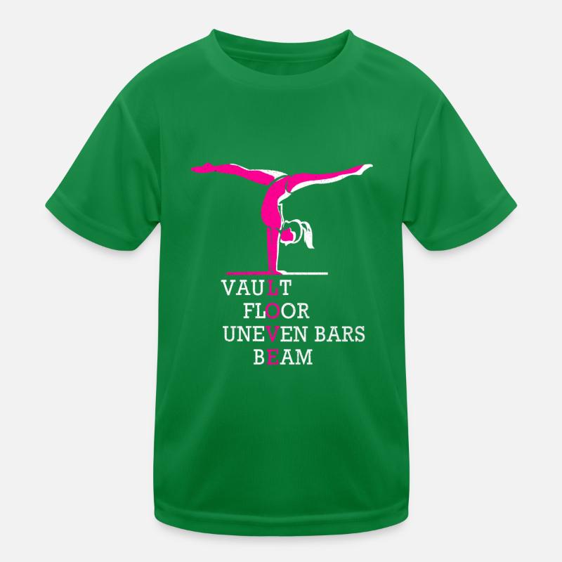 Gymnastik Kinder Funktions-T-Shirt