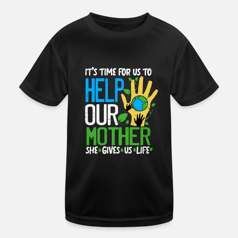 Tag der Erde Kinder Funktions-T-Shirt