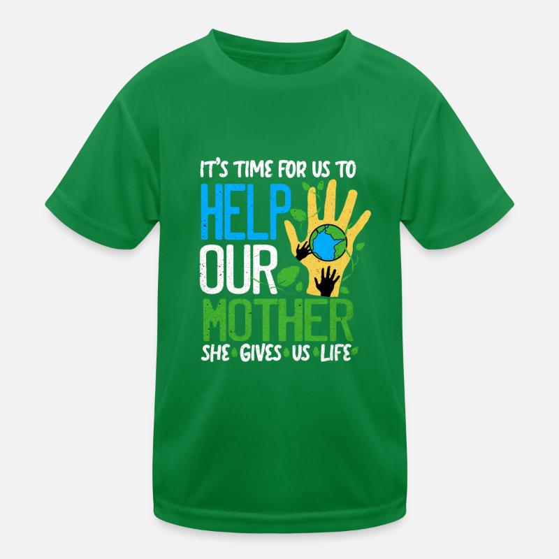 Tag der Erde Kinder Funktions-T-Shirt