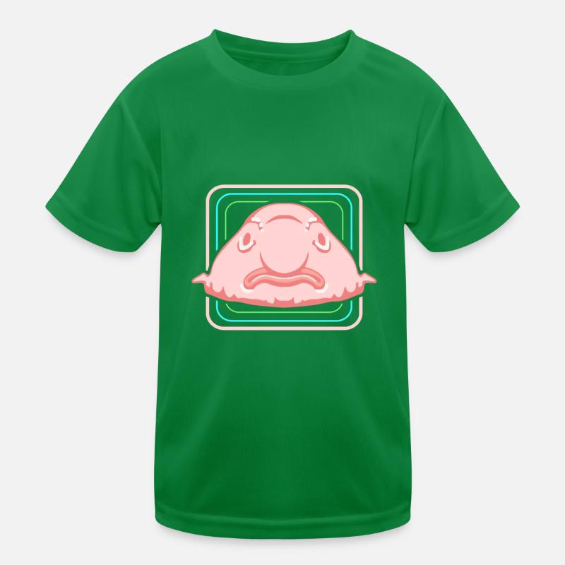 Blobfisch Tiefsee Grumpy Introvertiert Geschenk Kinder Funktions-T-Shirt