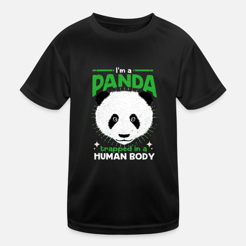 Panda Kinder Funktions-T-Shirt