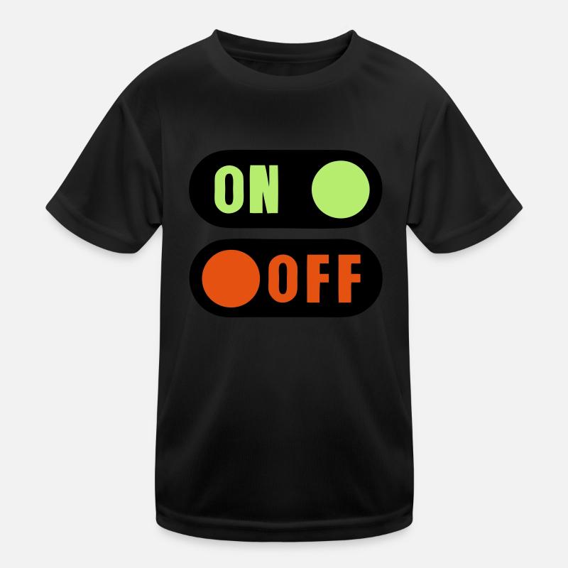 bouton on off T-shirt sport Enfant