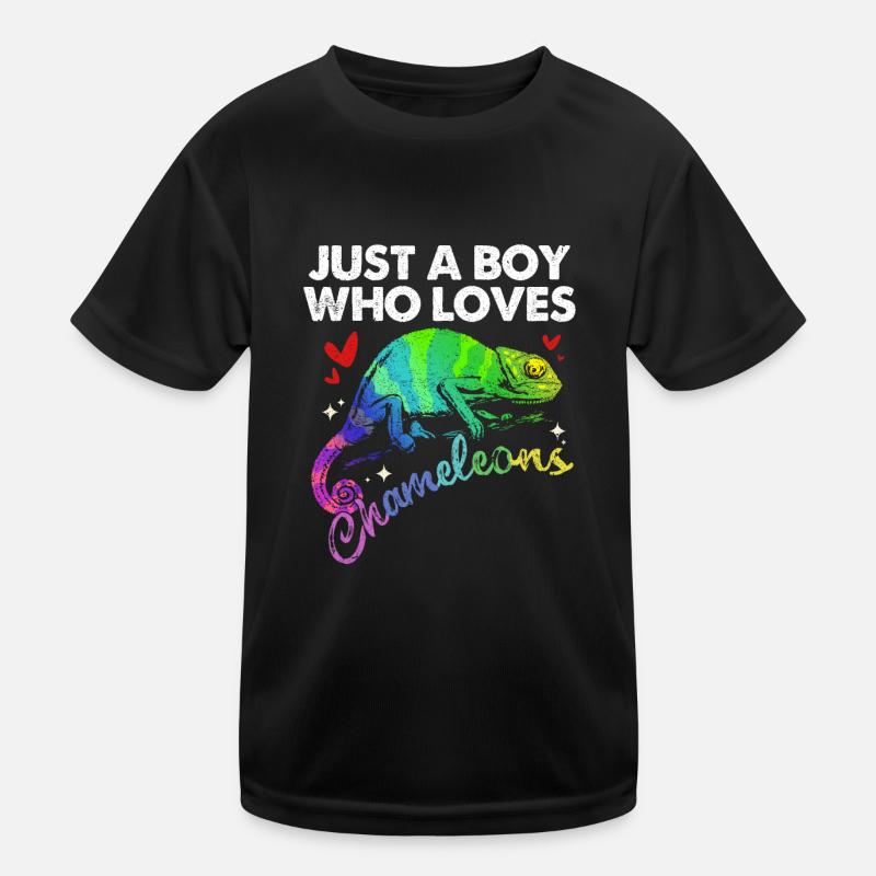 Chamäleon Kinder Funktions-T-Shirt
