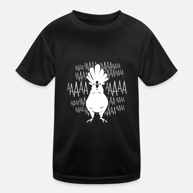 Robe de plumes de plumage oiseau plume perroquet cacatoès T-shirt sport Enfant