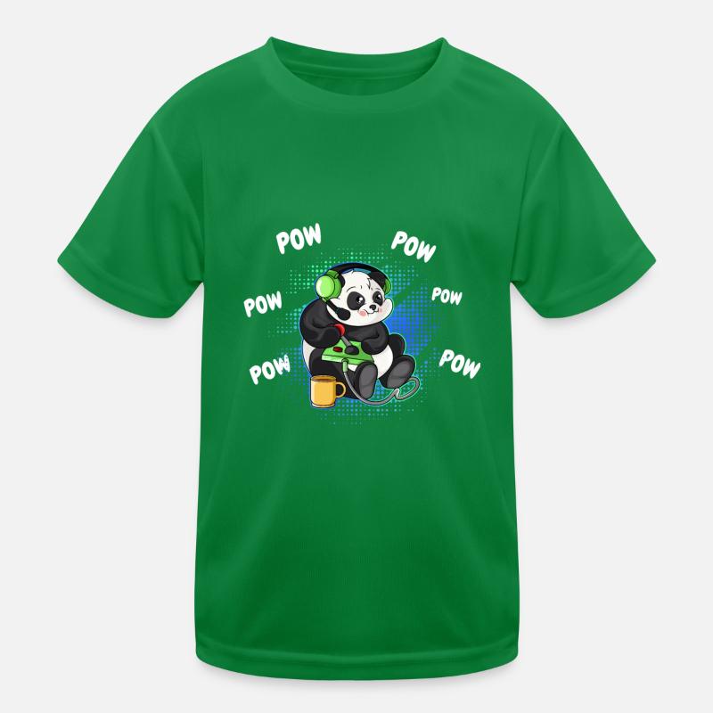 Gaming Panda Computer Konsole Videospiel Geschenk Kinder Funktions-T-Shirt