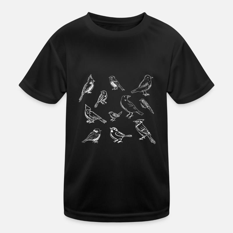 Spatz Haussperling Vogel Naturschutz Geschenk Kinder Funktions-T-Shirt