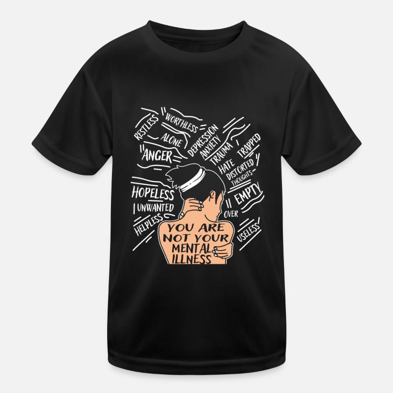 Depression - Kids Functional T-Shirt - black