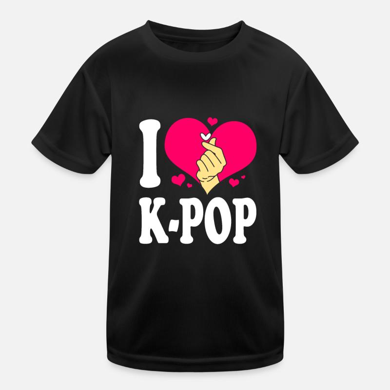 K-Pop - T-shirt sport Enfant - noir