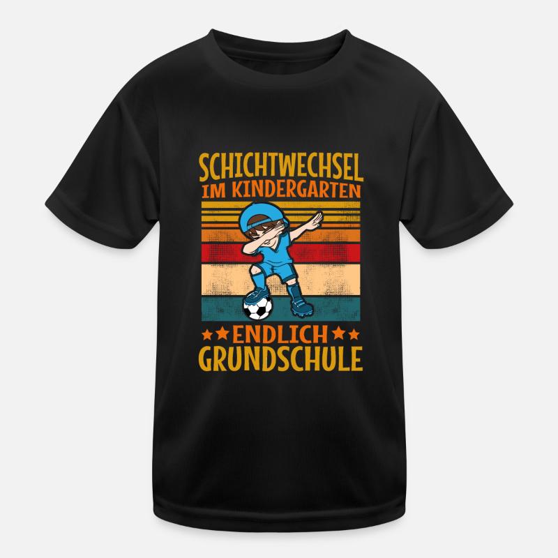 Kinder Grundschule Einschulung Schulkind Junge Kinder Funktions-T-Shirt