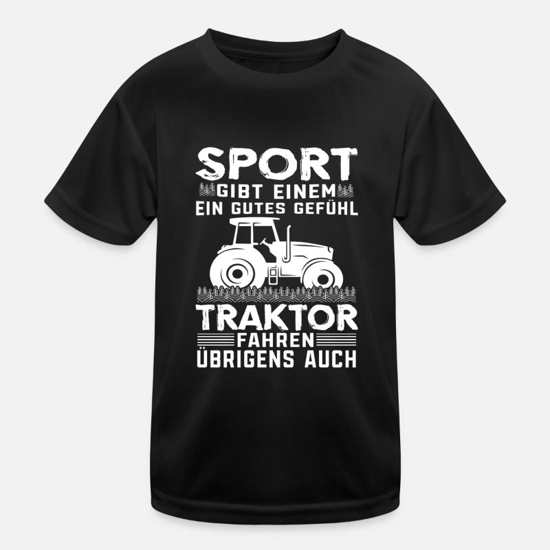 Landwirt Pflanzen Arbeit Traktor Bauer Acker Kinder Funktions-T-Shirt