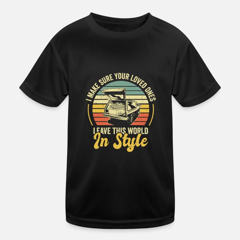 Funeral Director Mortician Mortuary Kids Functional T-Shirt