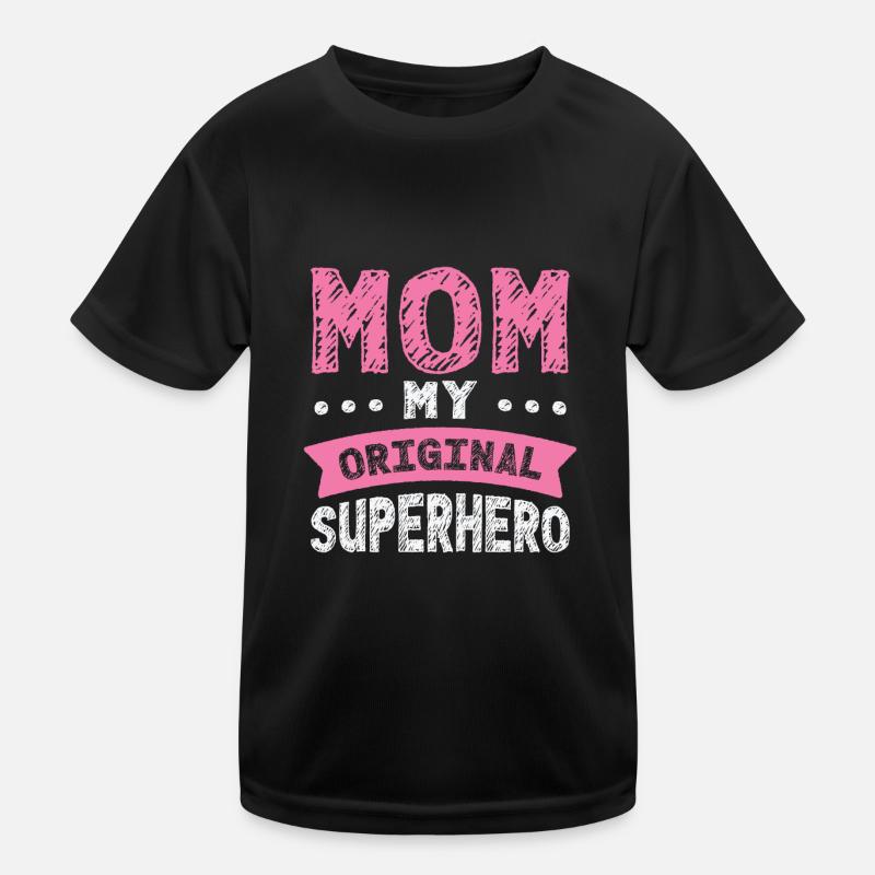 Muttertag Super Mama Superheldin Oma Heldin Kinder Funktions-T-Shirt