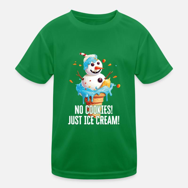 Weihnachten im Juli Schneemann-Eiscreme Kinder Funktions-T-Shirt