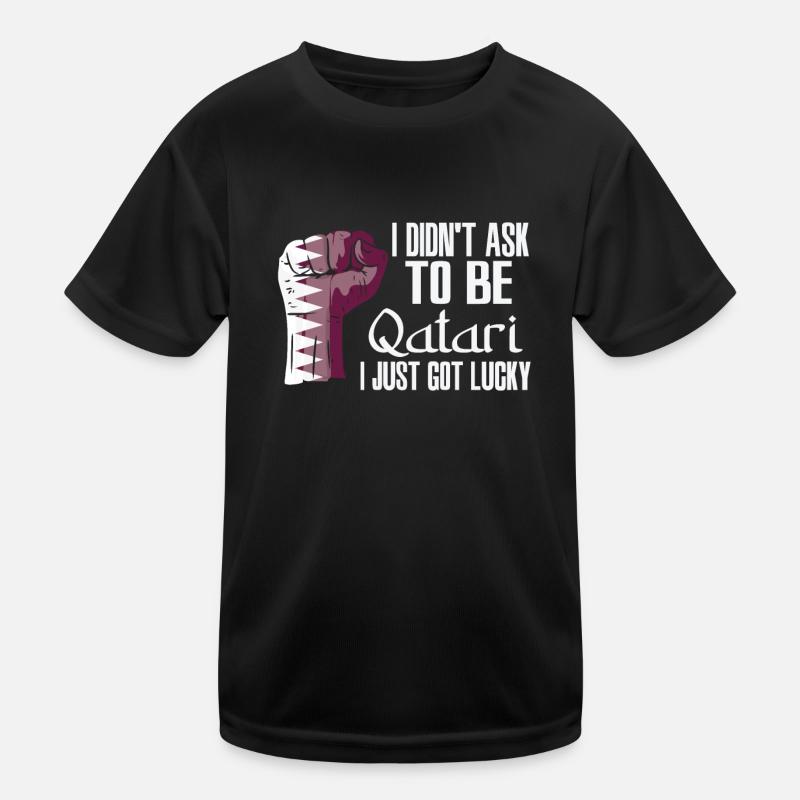 Fierté qatarie Drapeau qatari agrandi T-shirt sport Enfant