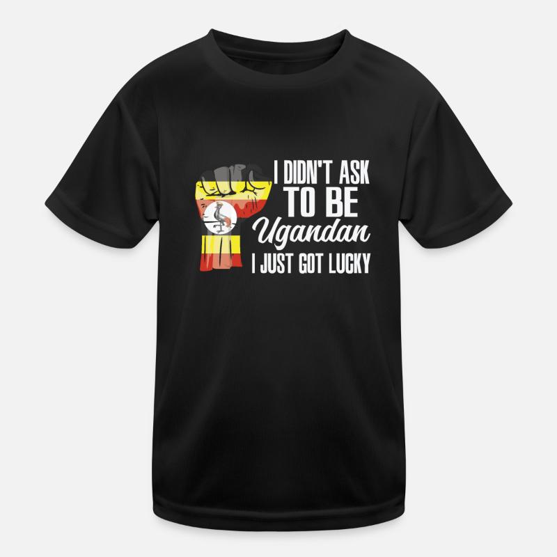 Ugandan Pride Uganda Flag Grown Ugandan Roots Kids Functional T-Shirt