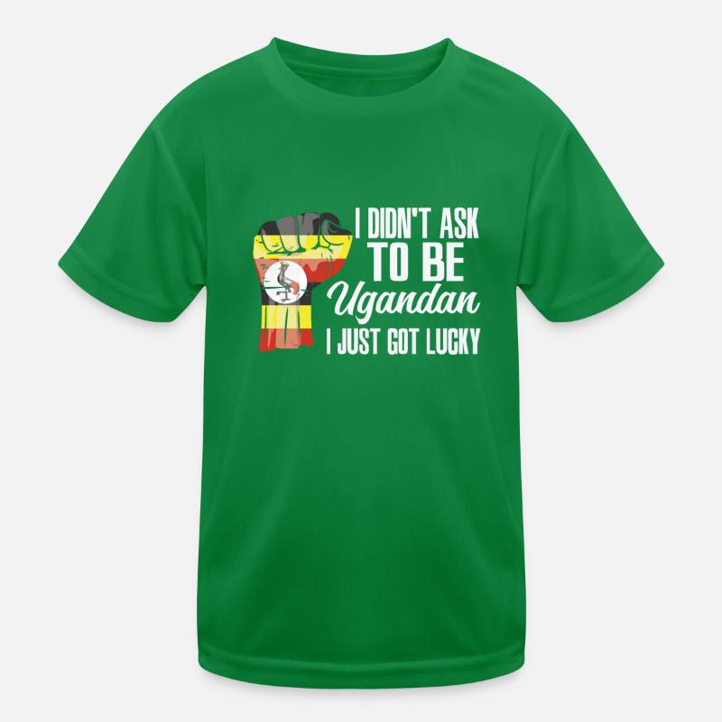 Ugandan Pride Uganda Flag Grown Ugandan Roots Kids Functional T-Shirt