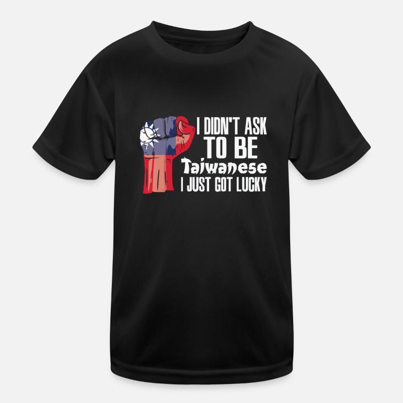 Taiwanese Pride Taiwan Flag Grown Taiwanese Roots Kids Functional T-Shirt