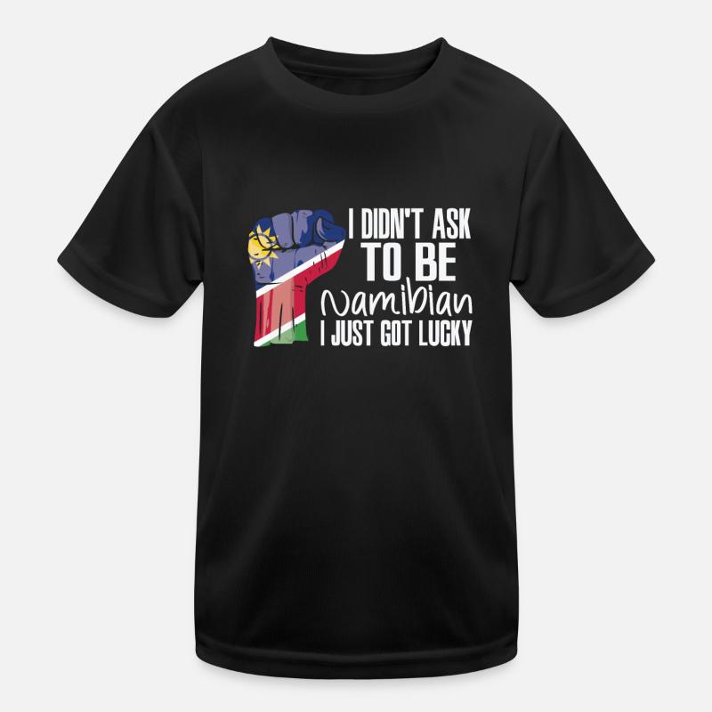 Namibian Pride Namibia Flag Grown Namibian Roots Kids Functional T-Shirt
